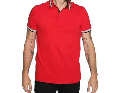 Eight X Trim Polo In Red