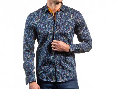 Eight X Waking Dream Button Down Shirt In Navy In Blue