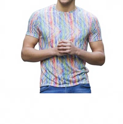 Eight X Zigzag Stripe Print T-shirt In Multi