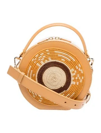 Pre-owned Eilaf Leather Top Handle Bag In Neutral