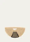 Eilaf Half Moon Raffia Large Bag Beige Natural Beige One Size In Natural Beige