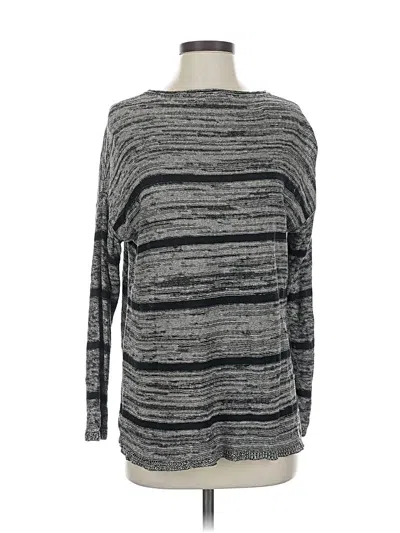 Pre-owned Eileen Fisher 3/4 Sleeve T-shirt In Gray