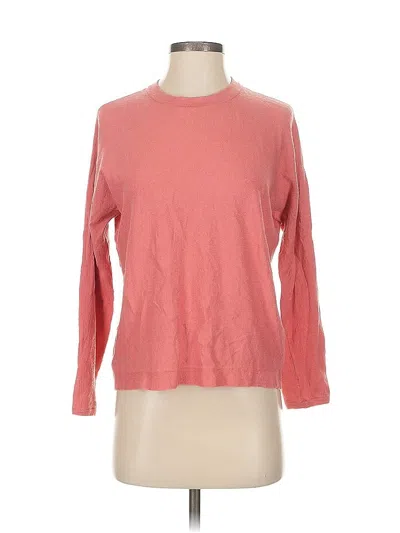 Pre-owned Eileen Fisher 3/4 Sleeve T-shirt In Pink