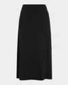 Eileen Fisher Stretch Jersey A-line Skirt In Black