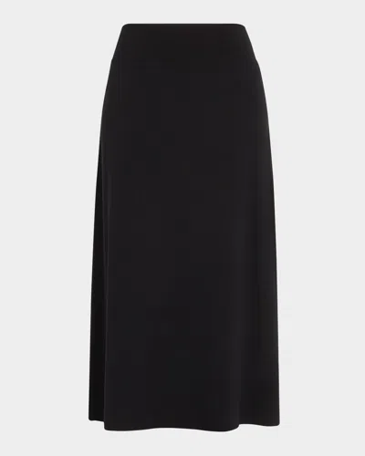 EILEEN FISHER A-LINE JERSEY MIDI SKIRT
