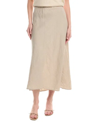 Eileen Fisher A-line Linen Bias Skirt In Neutral