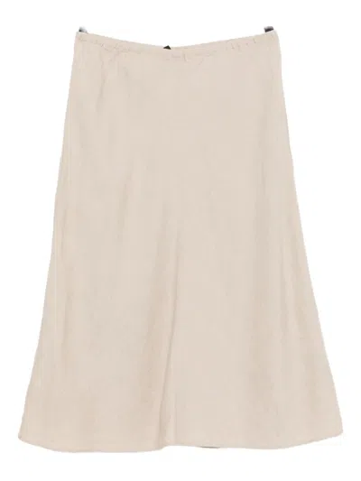 Eileen Fisher A-line Linen Skirt In Neutral