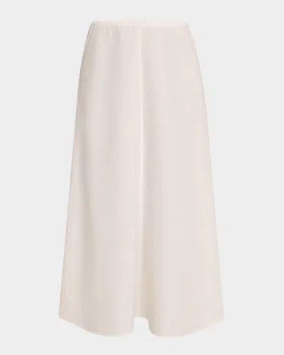 Eileen Fisher A-line Organic Linen Midi Skirt