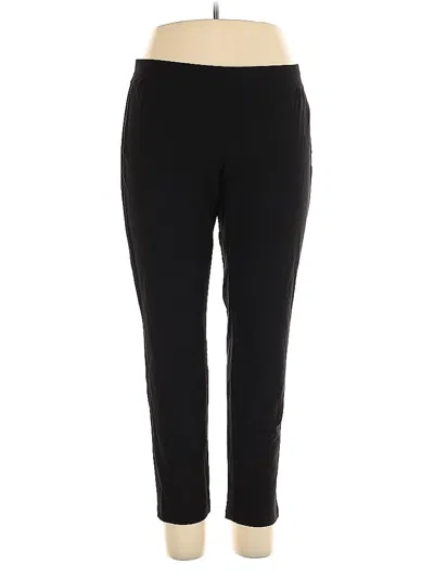 Pre-owned Eileen Fisher Active Pants In Black