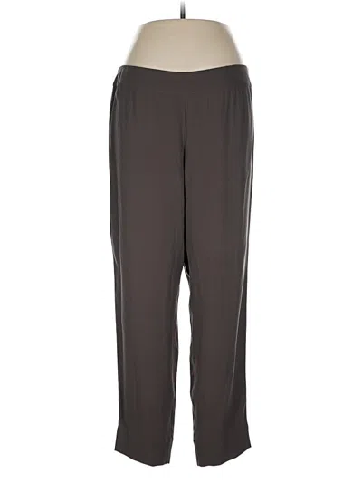 Pre-owned Eileen Fisher Active Pants In Gray