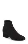 Eileen Fisher Purl Stretch-knit Fabric Booties In Black