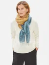 Eileen Fisher Airy Linen Cashmere Dip Dyed Scarf In Brown
