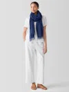 Eileen Fisher Airy Linen Scarf In Blue