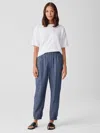 Eileen Fisher Airy Organic Cotton Twill Jogger Pant In Blue