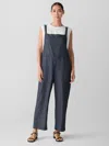 Eileen Fisher Airy Organic Cotton Twill Overalls In Blue