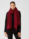Eileen Fisher Airy Reclaimed Cashmere Scarf In Red