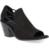 Eileen Fisher Alfie Womens Nubuck Open Toe Block Heels In Black