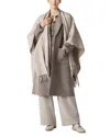 Eileen Fisher Alpaca And Silk Poncho In Taupe