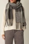 Eileen Fisher Boucle Cloud Scarf In Gray