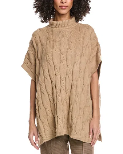 EILEEN FISHER EILEEN FISHER ALPACA-BLEND CABLE PONCHO