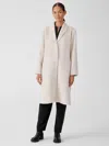 Eileen Fisher Alpaca Luxe Shawl Collar Coat In Brown