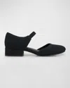 Eileen Fisher Ammi Stretch Mary Jane Ballerina Pumps In Black