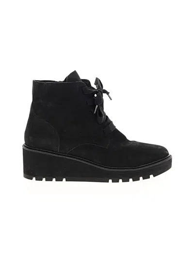 Pre-owned Eileen Fisher Ankle Boots In Black