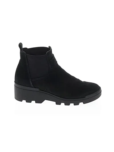 Pre-owned Eileen Fisher Ankle Boots In Black