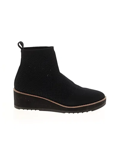Pre-owned Eileen Fisher Ankle Boots In Black