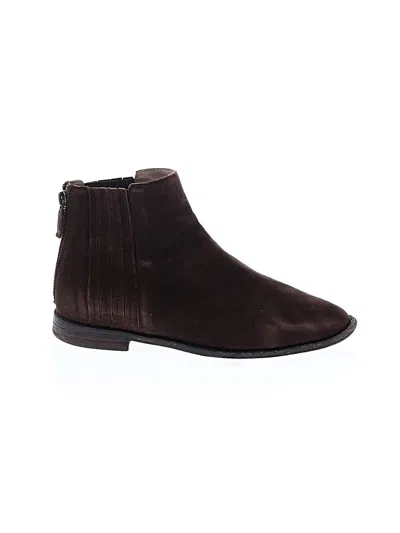 Pre-owned Eileen Fisher Ankle Boots In Brown