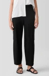 Eileen Fisher Stretch-jersey Cargo Trousers In Black
