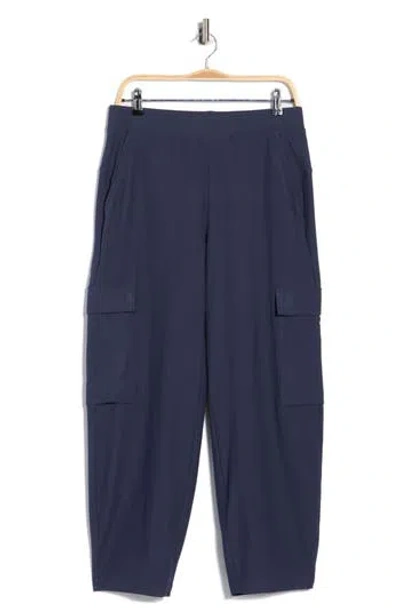 Eileen Fisher Ankle Lantern Cargo Pants In Blue