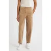 Eileen Fisher Ankle Lantern Corduroy Pants In Brown