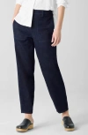 Eileen Fisher Ankle Lantern Jeans In Deep Indigo