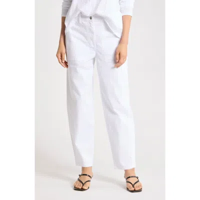 Eileen Fisher Ankle Lantern Leg Jeans In White