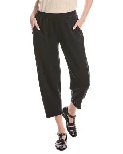 Eileen Fisher Ankle Lantern Trouser In Black