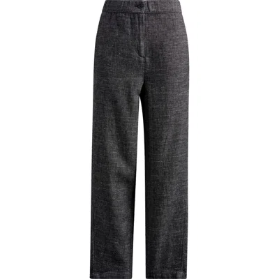 Eileen Fisher Ankle Lantern Trousers In Black