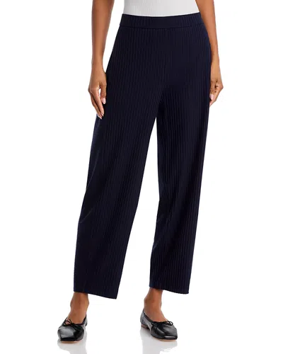 Eileen Fisher Ankle Length Rib Lantern Pants In Ink