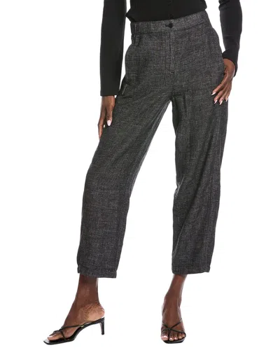 Eileen Fisher Ankle Lantern Trouser In Gray