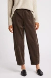 Eileen Fisher Ankle Length Corduroy Lantern Pants In Wren