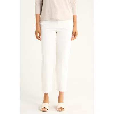 Eileen Fisher Ankle Straight Leg Jeans In White