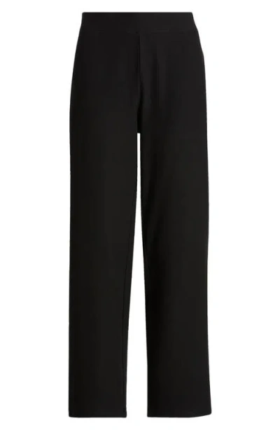 Eileen Fisher Ankle Straight Leg Stretch Pants In Black