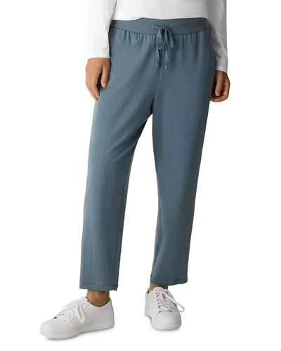 Eileen Fisher Ankle Track Pants In Blue