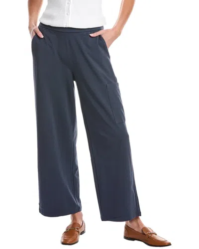 Eileen Fisher Ankle Wide Pant In Blue