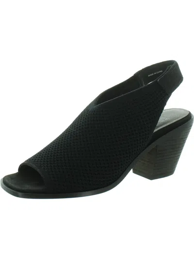 Eileen Fisher Avil Knit Slingback Sandals In Black