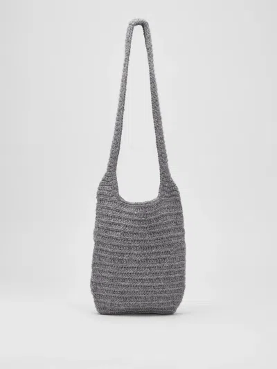 Eileen Fisher Baby Alpaca Shopper Tote In Gray