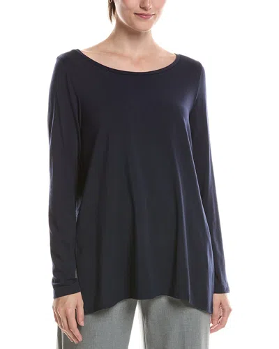 Eileen Fisher Ballet Neck Tunic In Blue