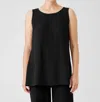 Eileen Fisher Ballet Neck Tunic Tank In Black