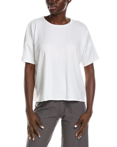 Eileen Fisher Bateau Neck Box Top In White