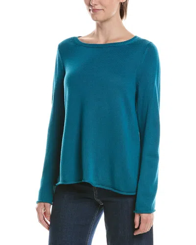 Eileen Fisher Bateau Neck Sweater In Multi